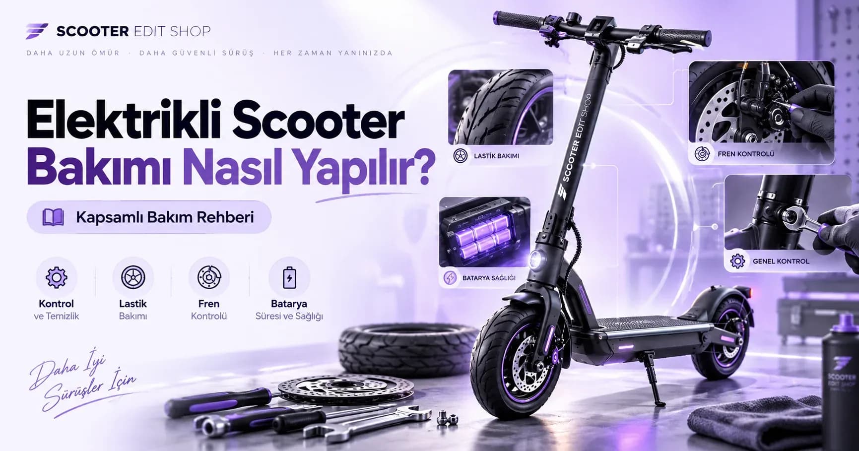 Elektrikli Scooter Bakımı Nasıl Yapılır? Kapsamlı Bakım Rehberi
